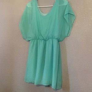 Mint green dress